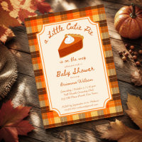 Kleiner Süßer Kürbiskuchen Herbst Karo Baby Shower