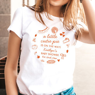 Kleiner Süßer Pie Auf Dem Weg! Baby Shower im Herb T-Shirt