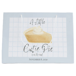 Kleiner süßer Pie-Junge Baby Shower Blau Große Geschenktüte