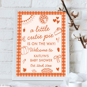 Kleiner Süßer Schatz auf dem Weg! Herbst-Baby-Show Poster