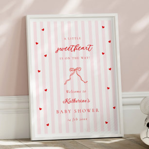 Kleiner Süßer Schatz Baby Shower Willkommensposter Poster