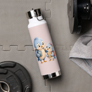 Kleiner süßer Vogelbruder Edelstahl-Wasserflasche Trinkflasche
