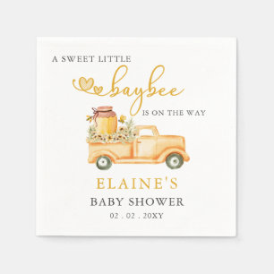Kleiner Sweetie ist auf dem Weg Honeybee Babydusch Serviette