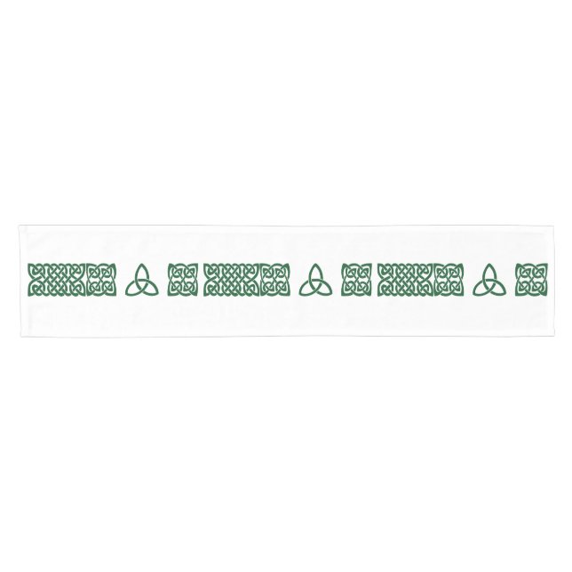 Kleiner Tabellenläufer des keltischen Knotengrüns Kurzer Tischläufer (Horizontal)