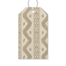 Kleiner Tan-Ikat auf Creme