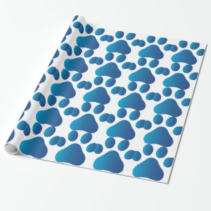 Kleiner Tatzen-Druck Geschenkpapier