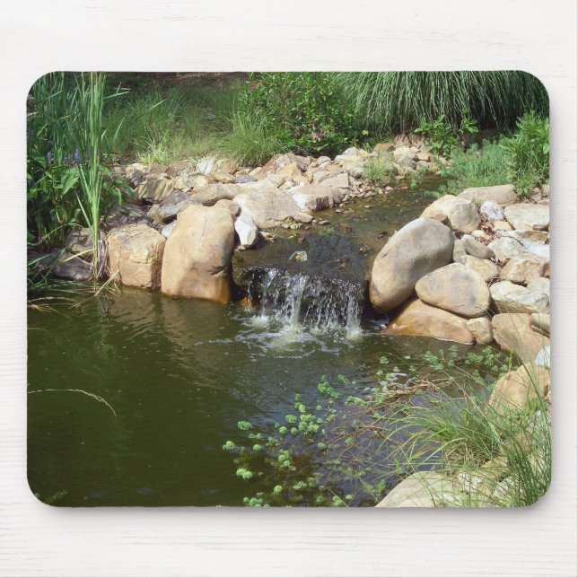 Kleiner Teich und Wasserfall Mousepad (Vorne)