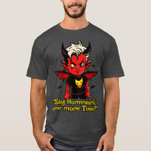 kleiner Teufel keine Hausaufgaben T-Shirt