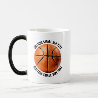 Kleiner Text & Basketball 325ml Maßgeschneiderter Verwandlungstasse