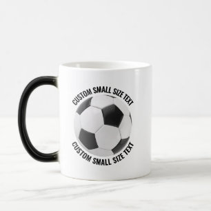Kleiner Text & Fußball 325ml Maßgeschneiderter Hit Verwandlungstasse