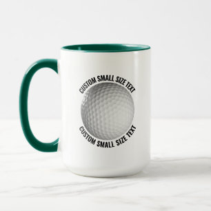Kleiner Text JÄGERGRÜN Kombi 450g Custom Golf Tasse