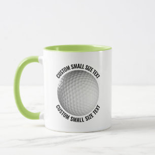 Kleiner Text LIME GRÜN Combo 11oz Custom Golf Tasse