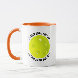 Kleiner Text ORANGE Combo 11oz Individuelles Pickl Tasse