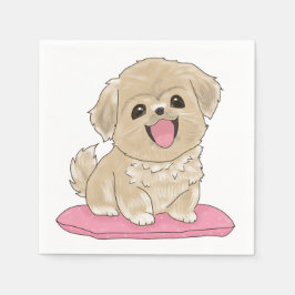 Kleiner Tibetan Spaniel Serviette