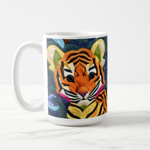 Kleiner Tiger Cub quilt like Design Kaffeetasse