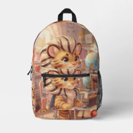 Kleiner Tiger-Gelehrter – Eine launige Reise Bedruckter Rucksack