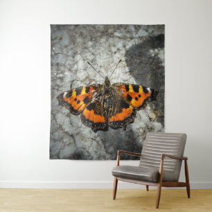 Kleiner Tortoiseshell Butterfly Wandteppich