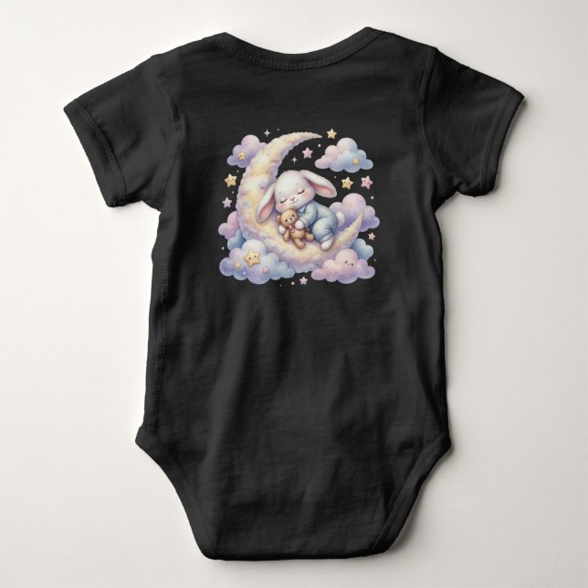 Kleiner Träumerhase Baby Strampler (Rückseite)