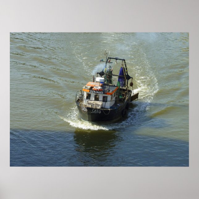Kleiner Trawler, Cardiff Bay Harbour Poster (Vorne)