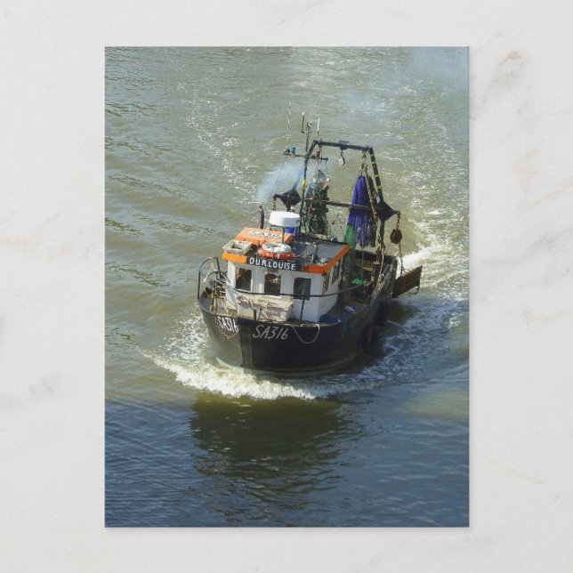 Kleiner Trawler, Cardiff Bay Harbour Postkarte (Vorderseite)