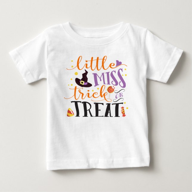 kleiner Trick oder niedliche Halloween Baby T-shirt (Vorderseite)
