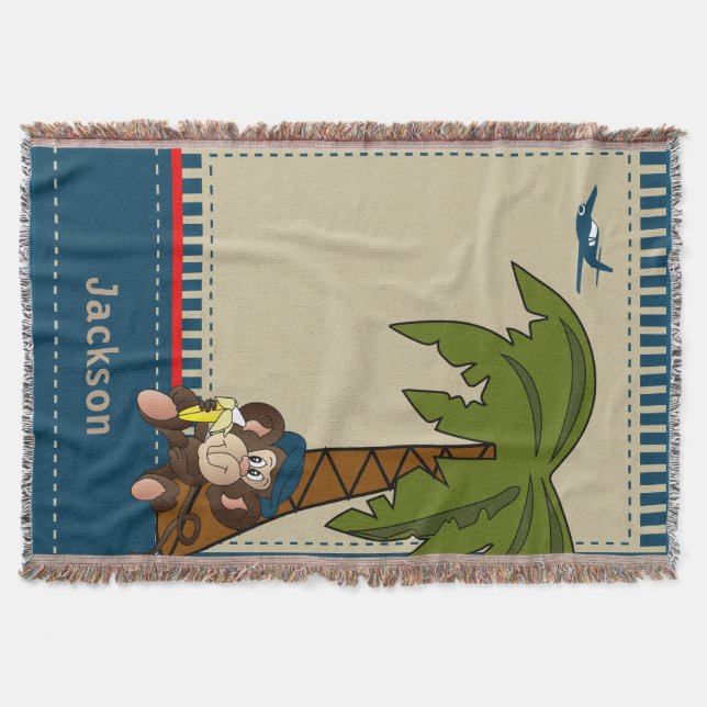 Kleiner tropischer Affe Decke (Vorderseite)