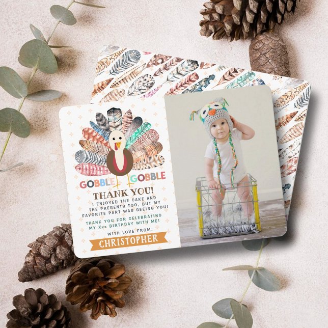 Kleiner türkischer Erntedank jedes Alters Geburtst Dankeskarte (Von Creator hochgeladen)