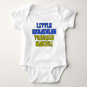Kleiner ukrainischer Trouble Maker Baby Strampler