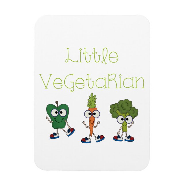 Kleiner Vegetarier Magnet (Vertikal)