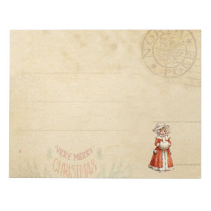 Kleiner Viktorianischer Caroler Custom Christmas Notizblock