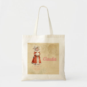 Kleiner Viktorianischer Caroler Custom Christmas Tragetasche