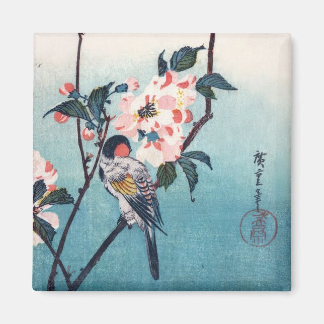 Kleiner Vogel auf der Burg Sakura Magnet (Vorne)