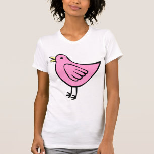Kleiner Vogel - Rosa T-Shirt