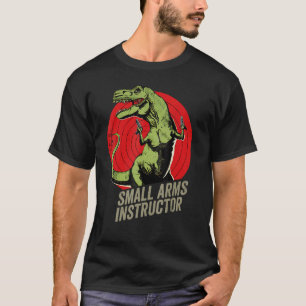 Kleiner Waffeninstruktor Funny T-rex Dinosaur Gun T-Shirt