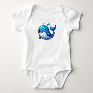 Kleiner Wal Baby Strampler