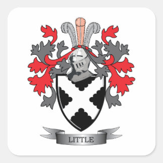 Kleiner Wappen-Familienwappen Quadratischer Aufkleber