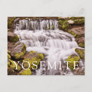 Kleiner Wasserfall in Yosemite Postkarte