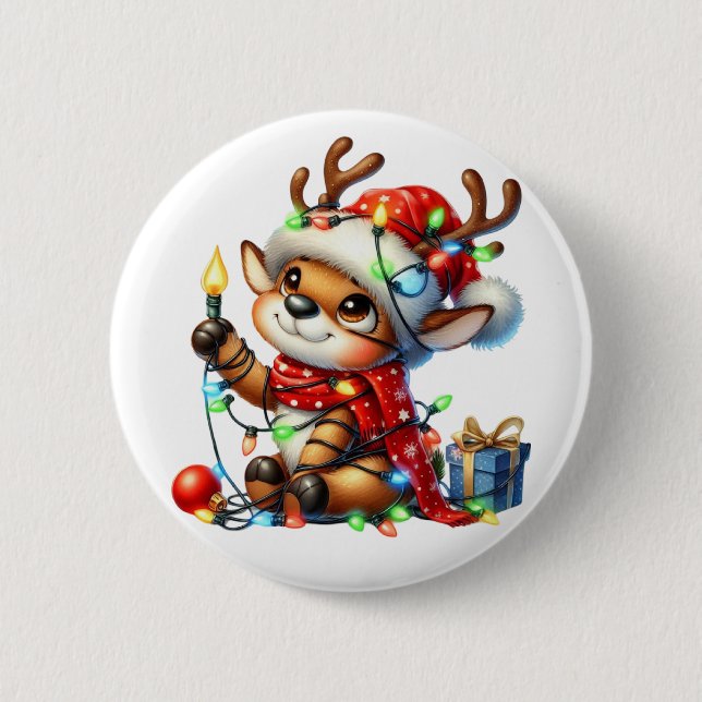 Kleiner Weihnachtsbaum Button (Vorderseite)