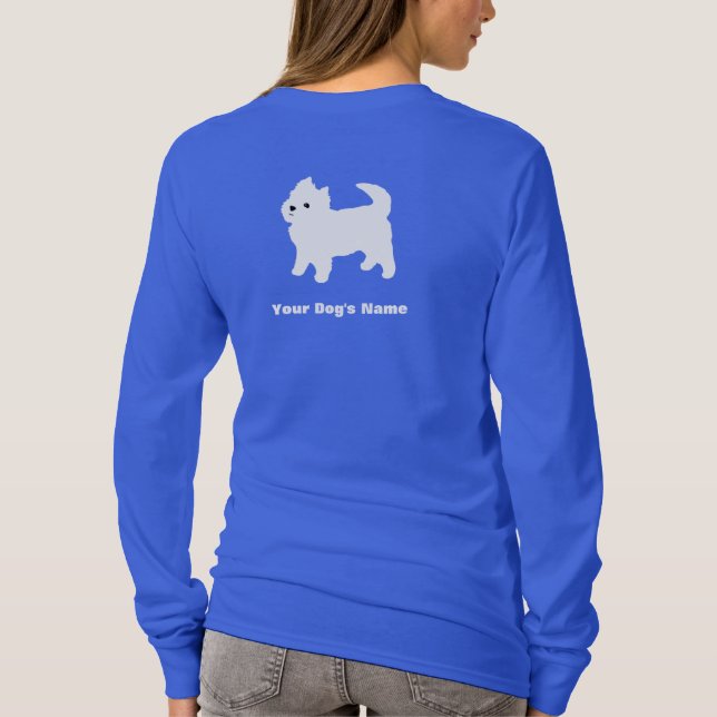 Kleiner weißer Hund - Westie - Westhochland T-Shirt (Rückseite)