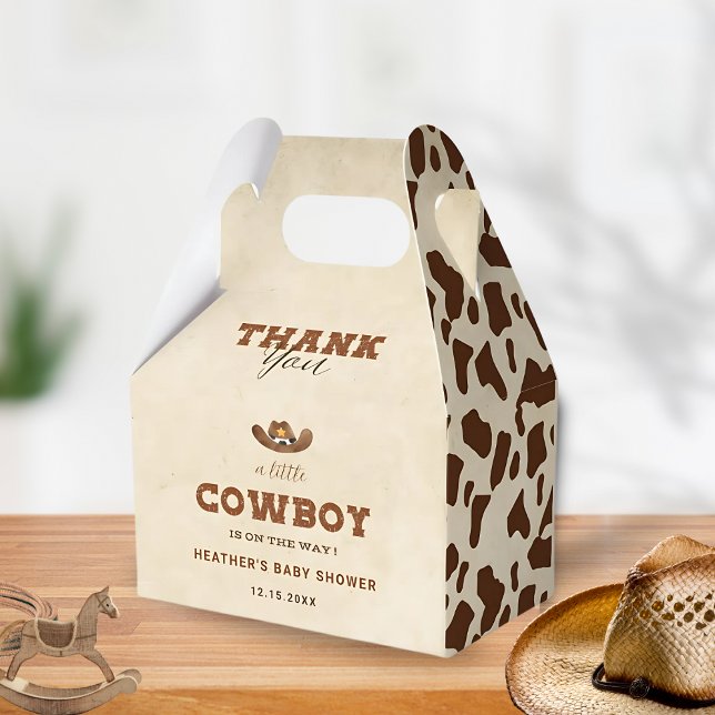 Kleiner Western Cowboy Babydusche Geschenkschachtel (Von Creator hochgeladen)
