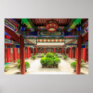 Kleiner Wildgans-Tempel, China Poster