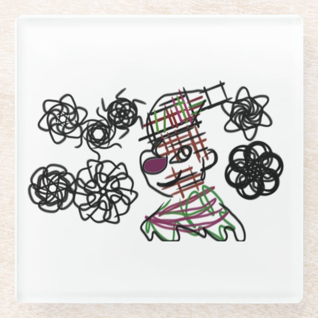 Kleiner Winter Glasuntersetzer (Vorderseite)