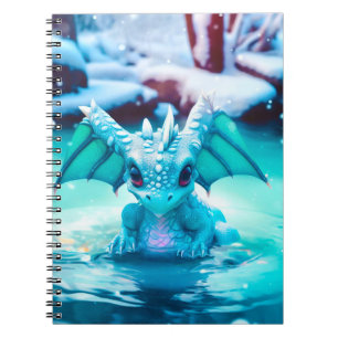 Kleiner Winterdrache Notizblock