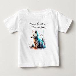 Kleiner Wolf im Wald Baby T-shirt
