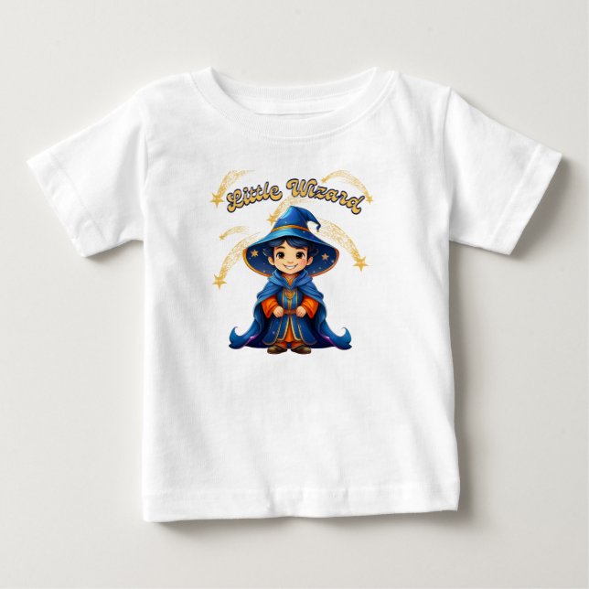 Kleiner Zauberer – Kinder Halloween T-Shirt (Vorderseite)