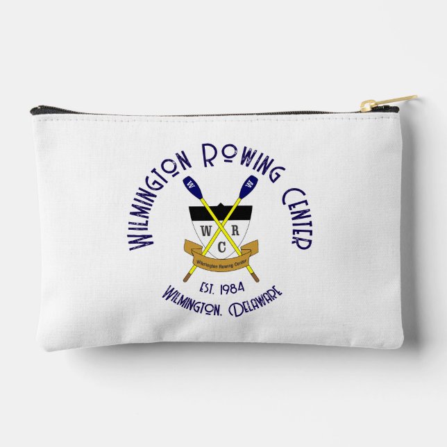 Kleiner Zip Pouch Weiß Zubehörtasche (Rückseite)