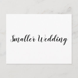 Kleinere Hochzeit Elegante einfache Ankündigung