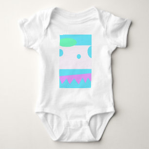 Kleines Abstraktes Monster - Baby Strampler