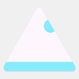 Kleines Abstraktes Monster oder Abstrakte Landscha Dreieckiger Aufkleber