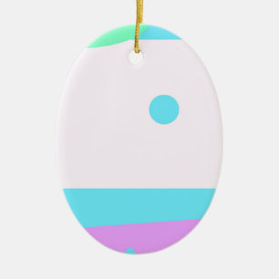 Kleines Abstraktes Monster oder Abstrakte Landscha Keramikornament